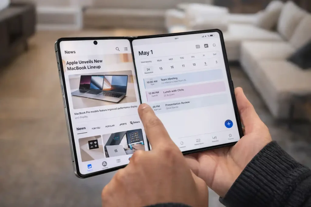 iphone fold multitarefa tela