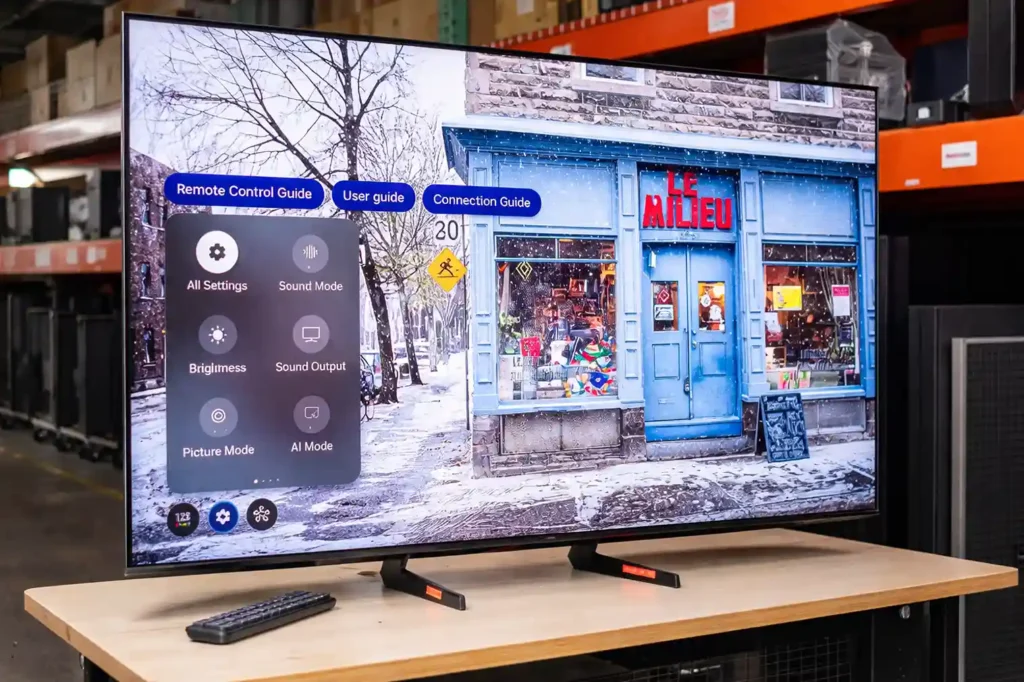 tv oled 55 polegadas samsung s85f para assistir futebol