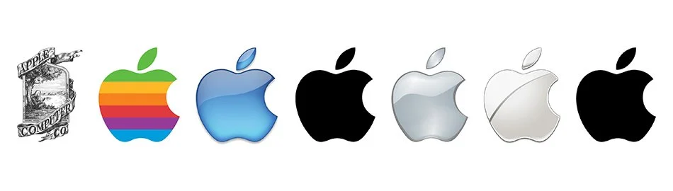evolucao do logo da apple