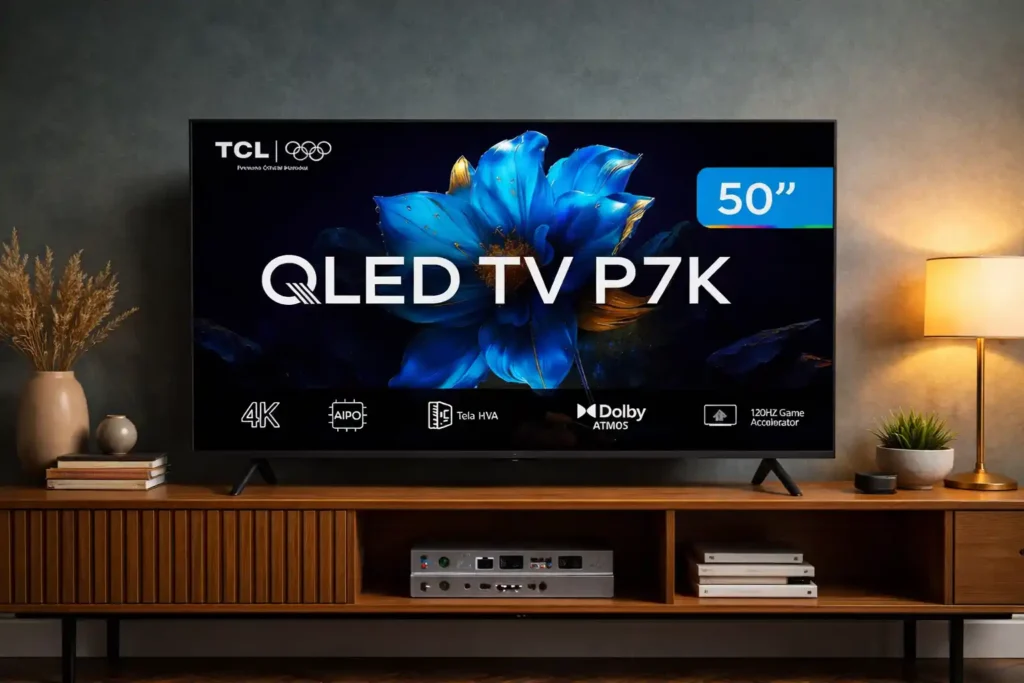 tv 50 polegadas tcl p7k qled dolby vision barata