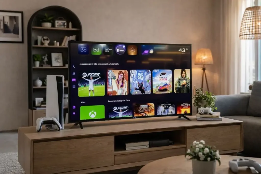 Samsung QLED QEF1 43 polegadas com cores intensas e tecnologia