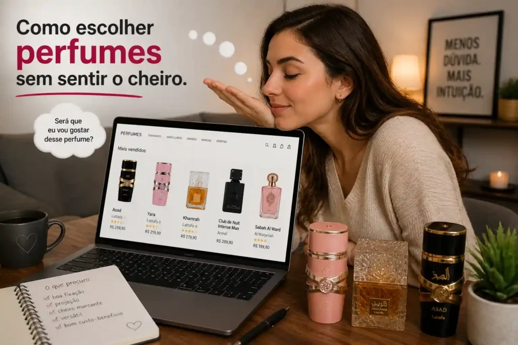Como escolher perfumes sem sentir o cheiro
