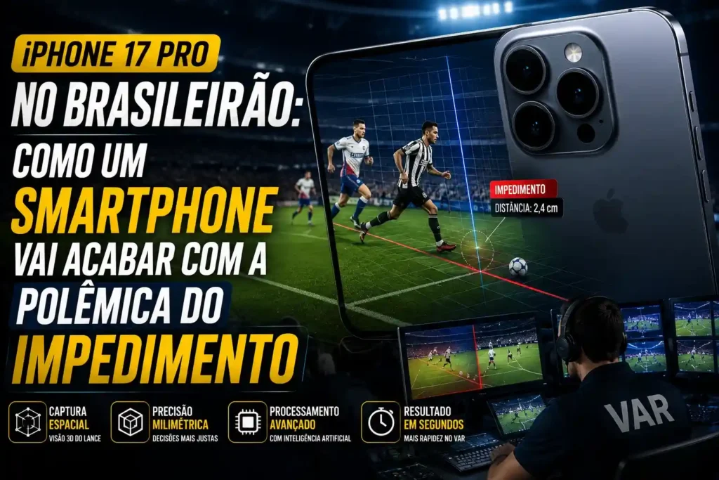 Iphone 17 Pro no Brasileirão